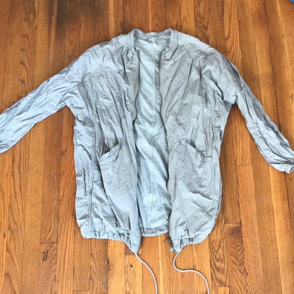 Long cotton lined free people jacket